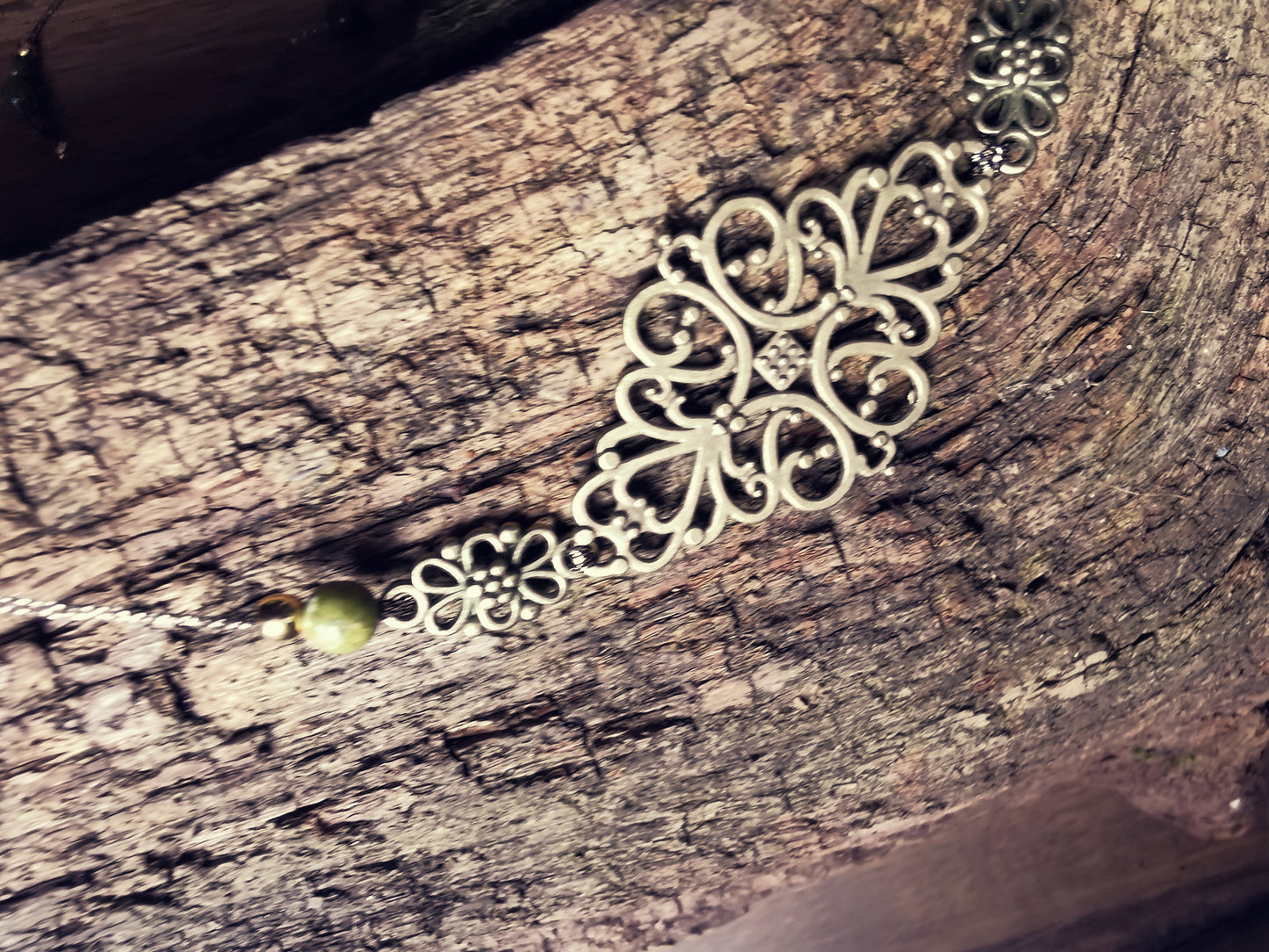 GAYA ELEMENTS – 3-in-1 Headband, Necklace & Choker with Unakite