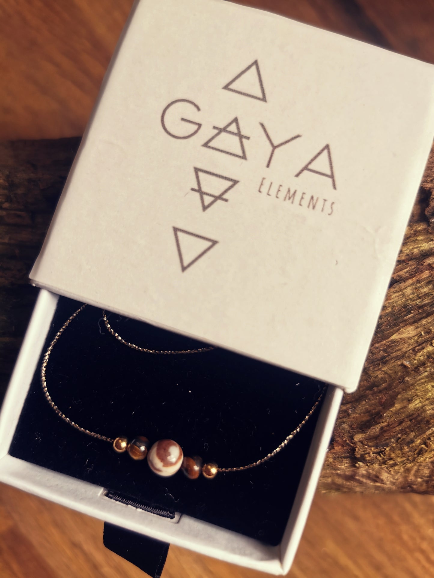 GAYA ELEMENTS mini – Delicate Bracelet with Australian Zebra Jasper & Tiger Eye