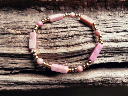 Rhodonite Bracelet - Compassion, Balance & Emotional Strength