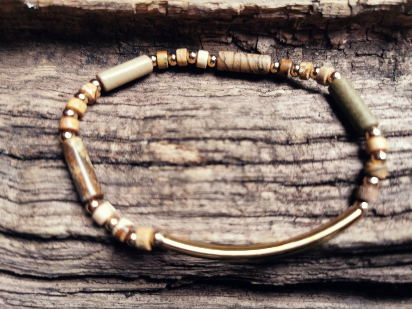 Picture Jasper Bracelet - Stability, Presence & Inner Strength