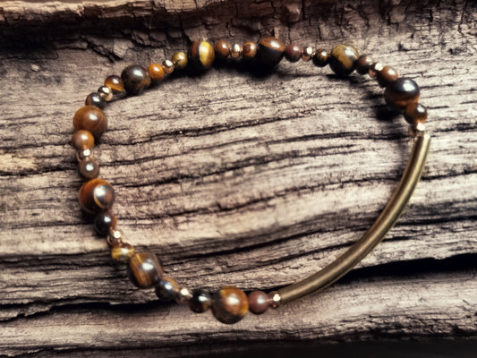 Tiger Eye Bracelet - Confidence, Protection & Grounded Elegance