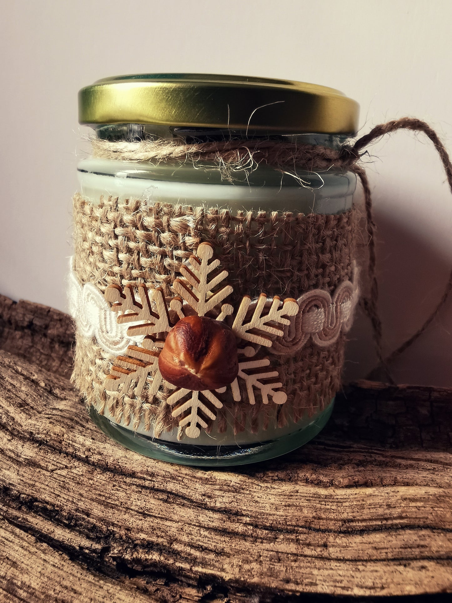 Vanilla Hazelnut Rustic Candle