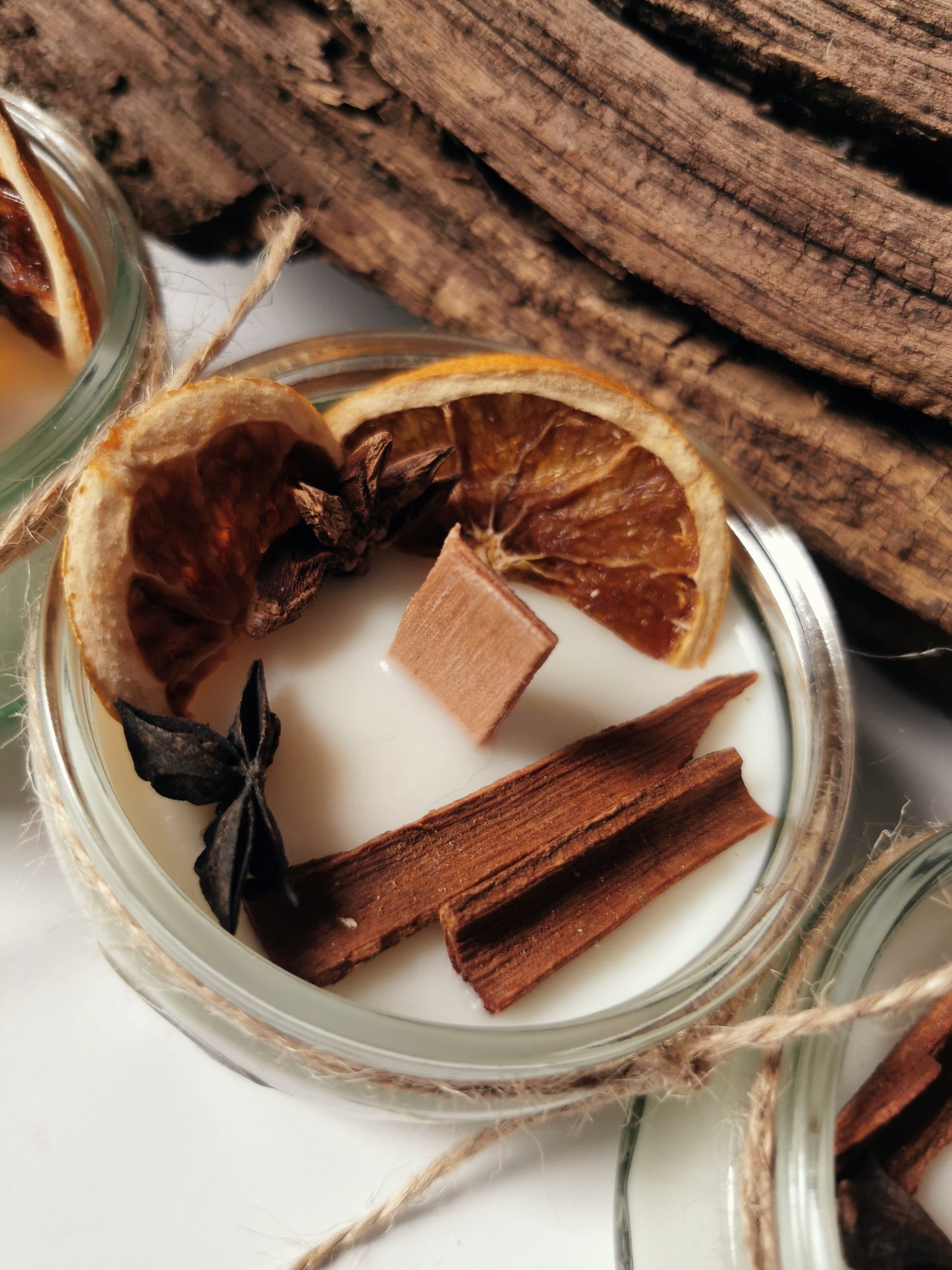 Orange & Cinnamon Rustic Candle - SMALL