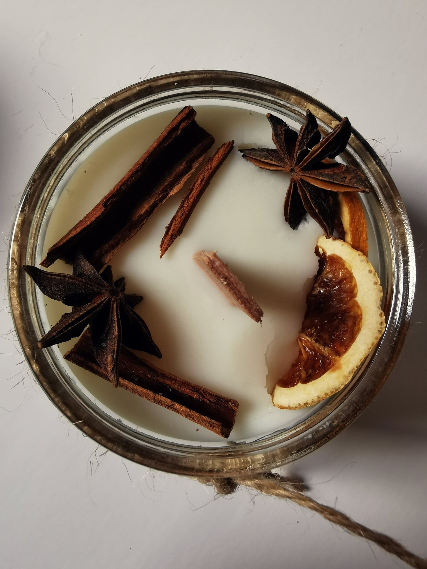 Orange & Cinnamon Rustic Candle - SMALL
