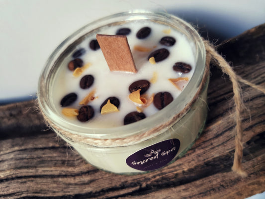 Carmel Latte Rustic Candle- SMALL