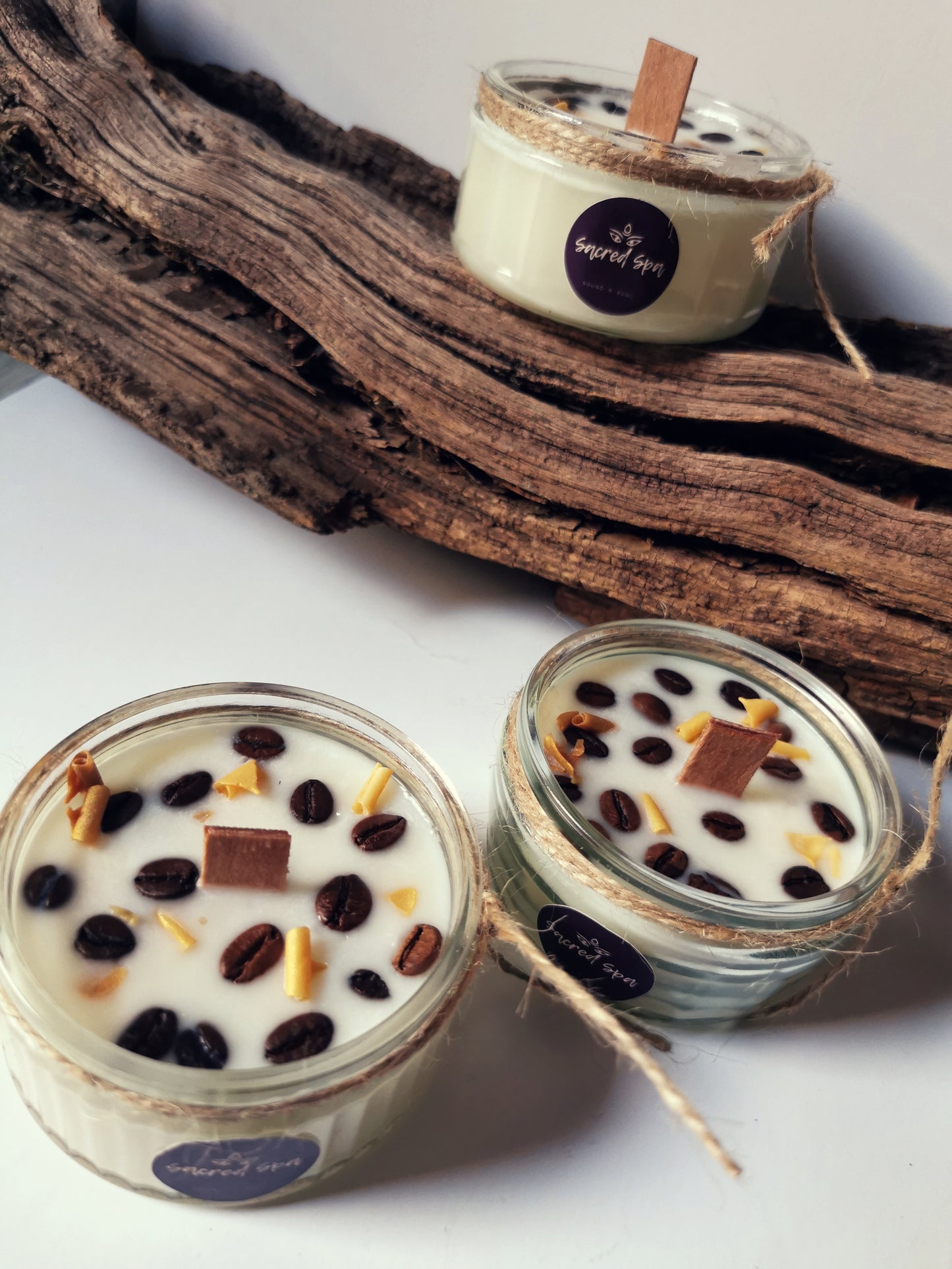 Carmel Latte Rustic Candle- SMALL